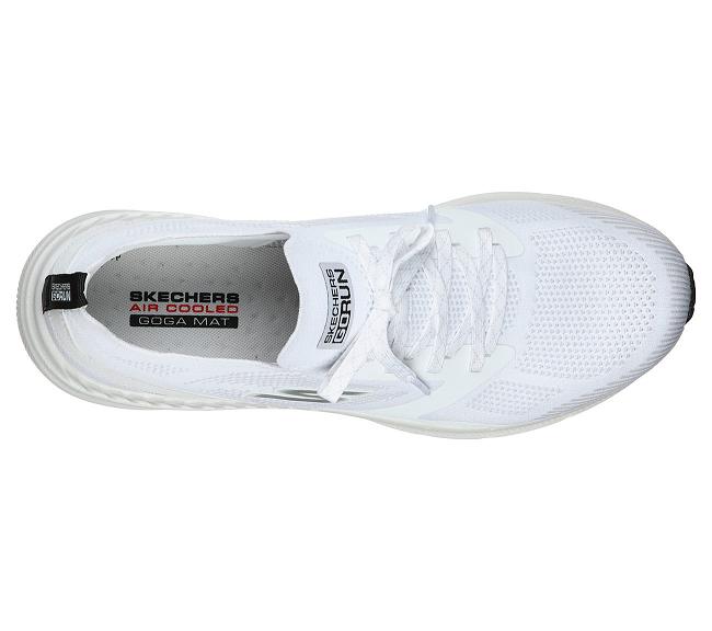 Zapatillas Running Skechers Hombre - GOrun Hyper Burst Blanco QWOVI9241